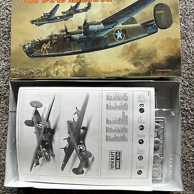 Minicraft Consolidated Vultee USAF B-24D Liberator 1/72 Scale Model Kit 11612 • $30