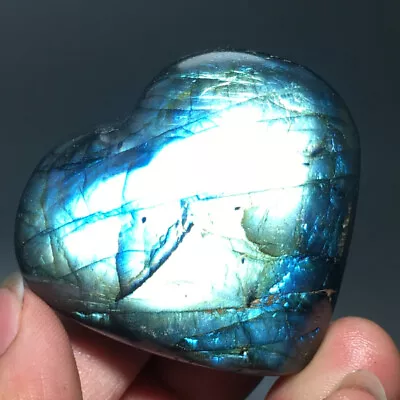 126g Natural Mineral Samples Labradorite QUARTZ Loving Heart HEALING Healing A2 • $0.01