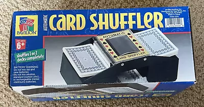 Vintage PAVILION AUTOMATIC CARD SHUFFLER 1 OR 2 DECKS  NEW • $18.75