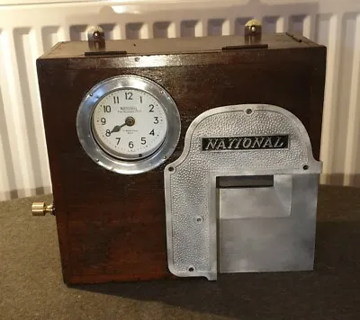 £145 • Buy Time Clock By National Time Recorder Co Ltd 'Portable Autograph Recorder' C.1930