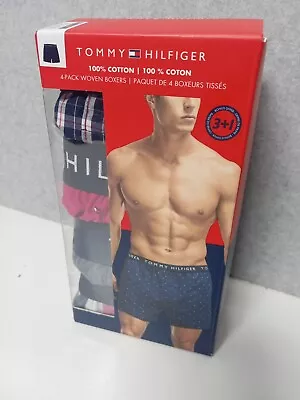 Tommy Hilfiger Boxers Woven Cotton Underwear Mens XXL 4 Pack • $24.99