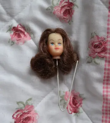 Little Plastic Doll Head On Wire For Doll Craft Prop Mold Making • £0.99