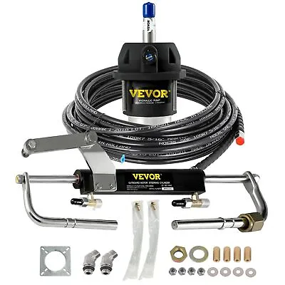 VEVOR Hydraulic Steering Kit 90HP Hydraulic Outboard Steering Kit With Helm Pum • $478.79