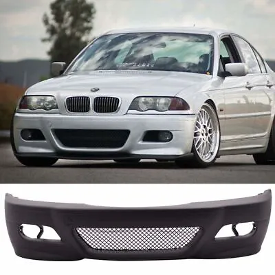 For BMW E46 98-05 Front Bumper From ABS M3 Style Coupe/ Cabrio + Sedan/ Touring • $162.78
