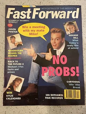 Fast Forward Pop Magazine Issue 12 1989 Jason Donovan. Grange Hill Pink Panther • £4.99