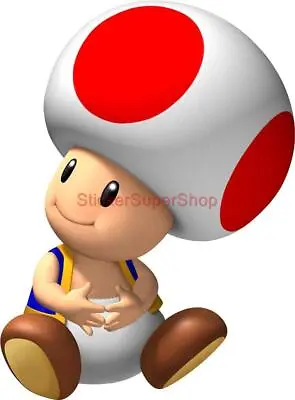 SITTING TOAD Super Mario Bros Decal Removable WALL STICKER Decor Mural Art • $12.74