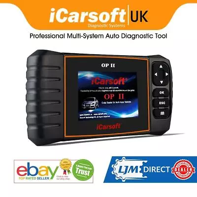 ICarsoft Code Reader Diagnostic Scanner Tool OP II OBD2 OBD II For OPEL ABS SRS • £145