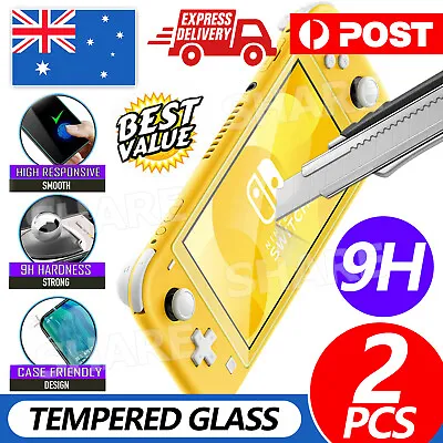 2x Tempered Glass Screen Protector Film Guard For Nintendo Switch Lite Console • $4.95