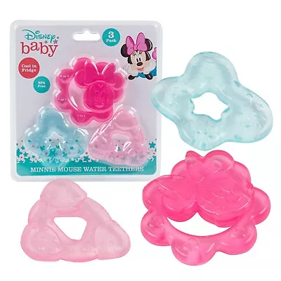 3 Pack Disney Baby Minnie Mouse  Water Filled Teether Toys Set. Bpa Free • $9.99