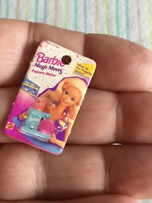 $2.25 • Buy 1991 Mattel Barbie Doll Magic Moves Wind Up Popcorn Maker Paper Goods Tag Only 