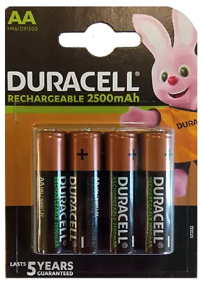 Duracell Recharge Ultra Battery AA HR06 2500 MAh Pre-charged 4 Blister Mignon • $11.57