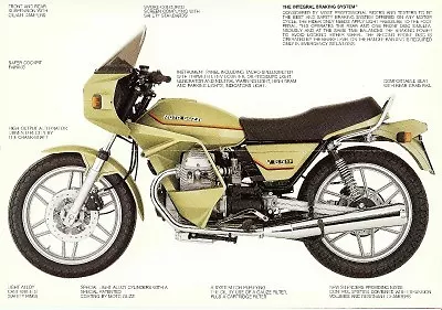 1982 Moto Guzzi V65SP Original Foldout Brochure • $9.99