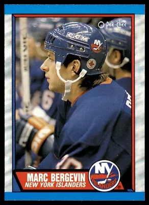 1989-90 O-Pee-Chee #249 Marc Bergevin New York Islanders • $1.55