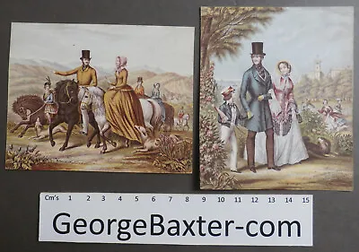 PAIR Prints - Queen Victoria & Prince Albert - George Baxter - Le Blond – 1850's • £11.49