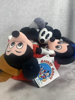 VTG Disney Store Mickey Pants Steamboat Willie Plush • $22.98