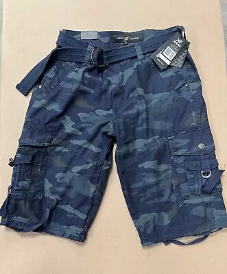 Xray Jeans Navy Camo Cargo Shorts • $19.99