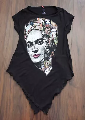 Frida Kahlo Top Shirt Paint Portrait Women Size M  *42G0604p • $46.74