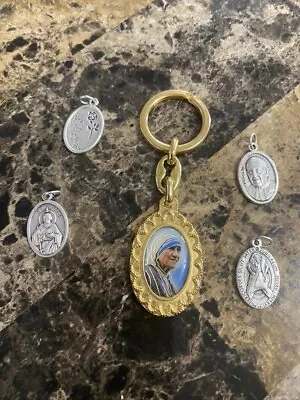 Catholic 1@mother Theresa Key Chain2@ Jubileaum/pope Francis/2 St Jude Medals • $9.95