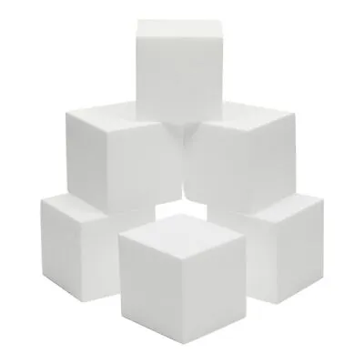 4 Inch Foam Cube Squares For DIY Crafts White Blocks For Arts Supplies (6 Pack) • $16.99