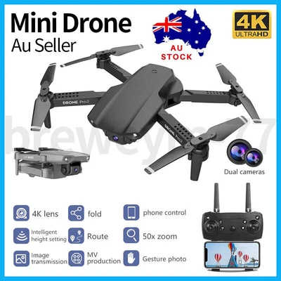 $36.95 • Buy 4K Drone With HD Camera Drones Foldable RC Quadcopter Headless Drone W/ Battery