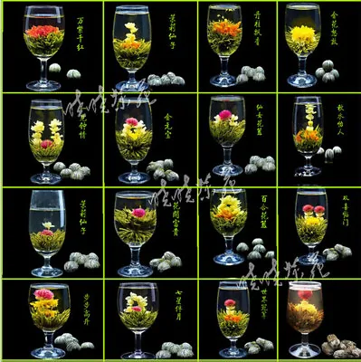 $9.80 • Buy Flower Handmade Chinese Green Artistic Blooming Flowering Flower Tea Ball Gift