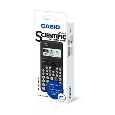 Casio FX-83GT CW Scientific Calculator GCSE Updated FX-83GTX - Black • £9.99