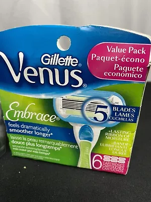 Ladies: Gillette Venus Embrace Refill Cartridges - 6 Count X 2      12 Refills • $29.99