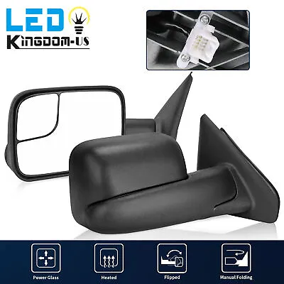 Driver Side Power Heated Tow Mirror For Dodge RAM 02-08 1500 / 03-09 2500 3500 • $57.90