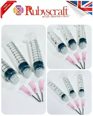 £3.25 • Buy Syringe & Dispene Blunt Tip Nozzle For Glue, Ink, Oil, Flux, E6000 10ml 5ml 3ml