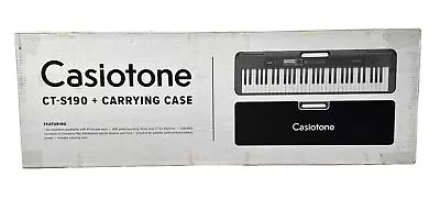 Casiotone Casio CT-S190 61-Key Portable Keyboard 400 Tones Piano W/ Case • $99.98