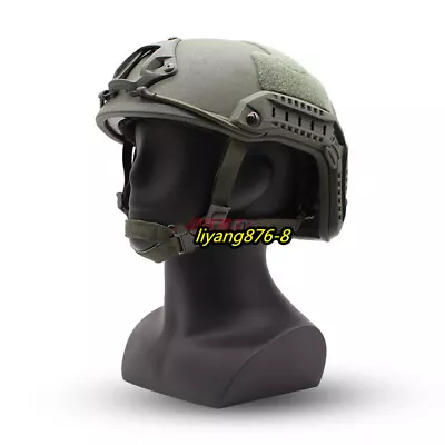 MICH2000 Tactical Bulletproof Helmet Aramid NIJ IIIA 9mm Level Military Mask • $202.88