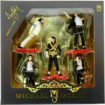 Rare 5PCS/SET MICHAEL JACKSON STATUE KING OF MUSIC Figure DOLL Collect Toys • $27.54