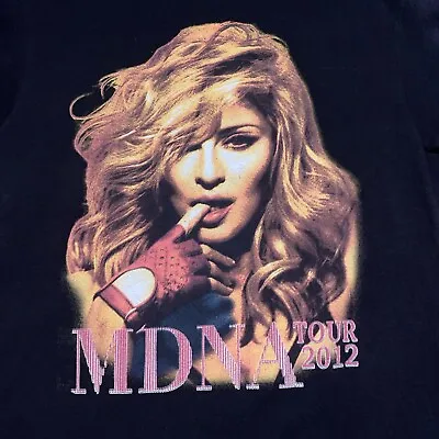 Madonna The MDNA 2012 Concert Tour Finger In Mouth Black T-Shirt Shirt Medium M • $20