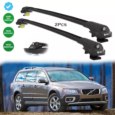 For Volvo XC70 (US) 2008-2016 Black Cross Bars Roof Rack Easy Installs 2x • $199