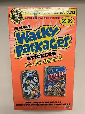 Topps Wacky Packages Stickers All-New Series 3 11 Packs Sealed • $1.25