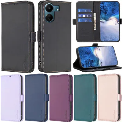 Slim Wallet Leather Flip Cover Case For Xiaomi Redmi 13C A2 12C Note 12S 11 13 • $14.84