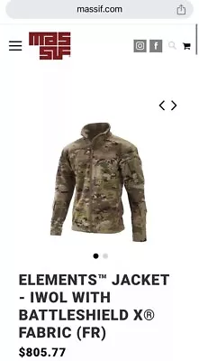 NWT! Massif Elements Jacket Flame Resistant OCP Army Approved - Medium Regular • $550