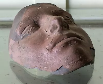 Clay Death Mask (Antique Macabre Curio Oddity) • £140