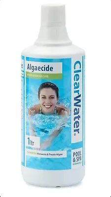 Clearwater 1L Algaecide Chemical Swimming Pool Lay Z Spa Hot Tub • £9.99