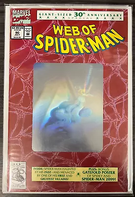 Web Of Spider-Man #90 (1992) KEY! 30th Anniversary Giant-Sized Polybagged Edt! • $0.99
