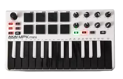 Akai Professional MPK Mini MK2 Keyboard & Pad Controller Special White Edition • $48.99
