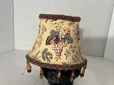 Ornate Mini Bead Tassel Clip Lamp Shade In Red/ Burgundy Yellow Green • $12