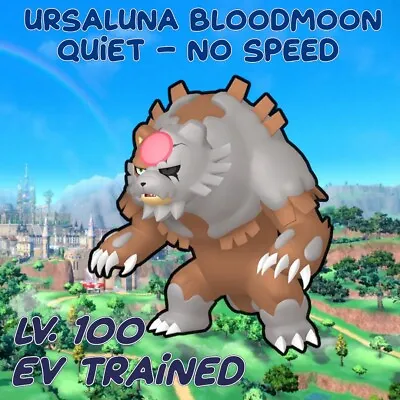 ✨ Bloodmoon Ursaluna Quiet ✨ Pokemon Violet Scarlet ✨ Max Stats All Moves 5 IV • $1.20