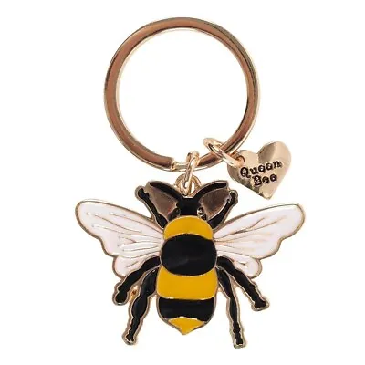 £3.99 • Buy 🐝Queen Bee Keyring Bumble Bee Heart Charm Bag Honey Gift Kind Birthday