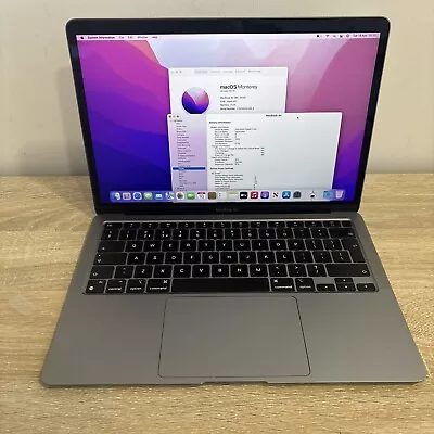 Apple MacBook Air 13 2020 8GB RAM 256GB SSD M1 8C/7C Space Grey Batt_87% • £499