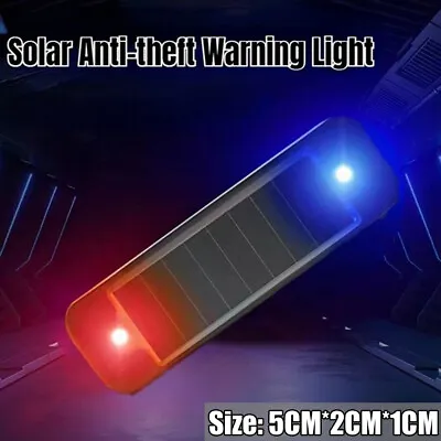 Anti-theft Solar LED Flash Light Safety Warning Light Car Accessories Universal • $2.75