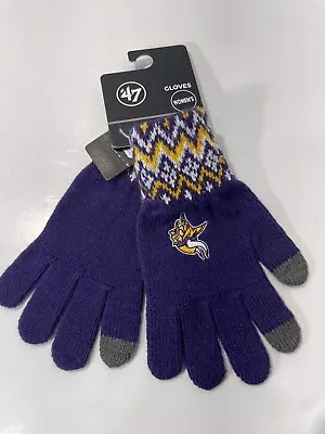 Minnesota Vikings NFL Football Knit Gloves 47 Brand NEW • $19.99