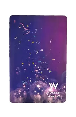 W Hotels By Marriott Bonvoy Hotel Room KEY CARD Life With A Slant /The Angle • $3.50
