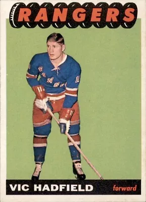 1965-66 Topps Hockey #27 Vic Hadfield EX/MT *RC26 • $11