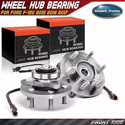 2x Front Side Wheel Hub Bearing Assembly W/ 6-Lug For Ford F-150 2015-2017 4WD • $124.99